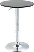 HOMCOM Apvalus baro stalas reguliuojamo aukščio pasukamas stalas plieno juodas Ø61x70-97cm
