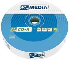 „MyMedia“ CD-R, 69204, 10 vnt. pakuotė, 700MB, 52x, 80 min., 12 cm, nespausdinamas, įvyniojamas, standartinis, duomenų archyvavimui
