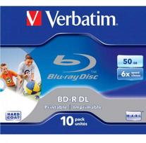 Verbatim BD-R, Dual Layer Printable, 50GB, jewel box, 43735, 6x, cena za 1 sztukę