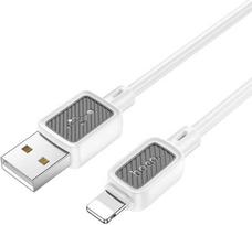 USB A tipo į „Lightning“ tipo laidas Hoco 2,4A, 1 m, X108, baltas