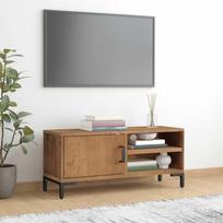 TV staliukas Televizoriaus spintelė, ruda, 90x30x40cm, pušies masyvas