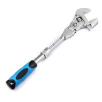 Ratchet Adjustable 10 Inch Wrench 5-In-1 Torque Wrench 180 Degree Folding Shaking Head Ratchet Wrench Household Repair Tools