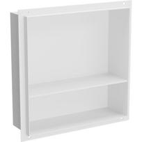 Mexen X-Wall-NR nišinė lentynėlė be apvado su 30 x 30 cm lentyna, balta - 1921303010S
