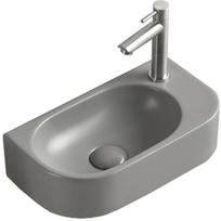 Mexen Viera kairinis praustuvas 40 x 21 cm, šviesiai pilkas matinis - 21274061L