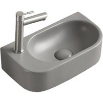 Mexen Viera stalviršio dešinysis kriauklė 40 x 21 cm, šviesiai pilka matinė - 21274061R