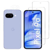 Tempered Glass - Phonillico® - Google Pixel 9a - 2 Pack - Scratch Resistant - Screen and Camera Protection skaidri