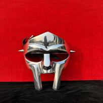 MF Doom kaukė Antirūdyjanti veidrodinė apdaila Šventinė kaukė Pamišęs piktadarys Gladiatoriaus veido kaukė Geriausia dovana jam, jai