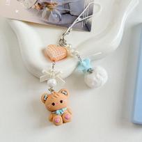 Mielas triušio, kačiuko, meškiuko pakabukas, raktų pakabukas, pūkuotas kamuoliukas, kaspinėlis, karoliukas, mobiliojo telefono grandinėlė, apsauga nuo pametimo, Kawaii krepšio pakabukas, dovana A5