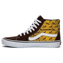 Vans Supreme X Vans Sk8 Hi Pro 'Diamond Plate Brown' Vans VN0A45JDTEE 41