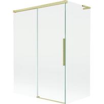 Mexen Rox L 2-varčių stumdomos vonios sienelės 120 + 70 x 150 cm, skaidrios, šlifuotas auksas - 8C9L-120-070-55-00