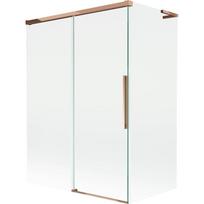 Mexen Rox L 2-dalių stumdomas vonios ekranas 120 + 70 x 150 cm, skaidrus, rožinis auksas - 8C9L-120-070-60-00