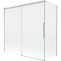 Mexen Rox 2-jų dalių stumdomas vonios ekranas 160 + 70 x 150 cm, skaidrus, šlifuotas nikelis - 8C9-160-070-97-00
