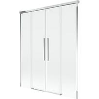 Mexen Rox 2 dalių slankiojama vonios užuolaida, 140 x 150 cm, permatoma, chromas - 8C9-140-002-01-00