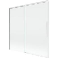 Mexen Rox 2 sparnų stumdomos vonios sienelės 160 x 150 cm, permatomos, baltos - 8C9-160-001-20-00