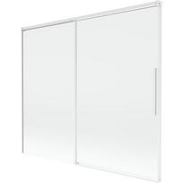 Mexen Rox 2 dalių ištraukiama vonios uždanga 180 x 150 cm, skaidri, balta - 8C9-180-001-20-00