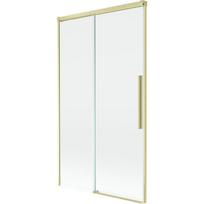 Mexen Rox 2-panelė stumdoma vonios uždanga 100 x 150 cm, skaidri, auksinė šlifuota - 8C9-100-001-55-00
