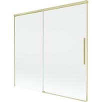 Mexen Rox dviejų durų slankioji vonios pertvara, 170 x 150 cm, skaidri, šlifuotas auksas - 8C9-170-001-55-00