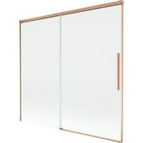 Mexen Rox dviejų dalių vonios sienelė 170 x 150 cm, permatoma, šlifuotas varis - 8C9-170-001-65-00
