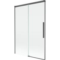 Mexen Rox dviejų dalių stumdomas vonios ekrano dangtis 120 x 150 cm, permatomas, gun gray šlifuotas - 8C9-120-001-66-00