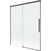 Mexen Rox stumiama vonios ekranas 2-duris ištraukiamas 140 x 150 cm, permatomas, šautuvas pilkas šlifuotas