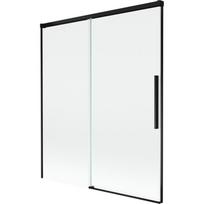Mexen Rox voniai skirtas 2-jų dalių stumdomas ekranas 140 x 150 cm, skaidrus, juodas - 8C9-140-001-70-00