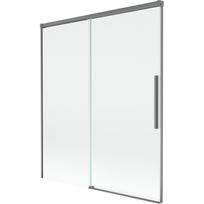 Mexen Rox dviejų dalių vonios ekranas, 140 x 150 cm, skaidrus, ginklų metalo spalvos - 8C9-140-001-95-00