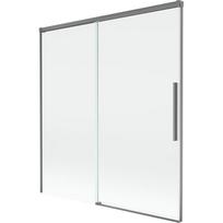 Mexen Rox dviejų dalių stumdomos vonios užuolaidos 150 x 150 cm, permatomos, gun metal - 8C9-150-001-95-00