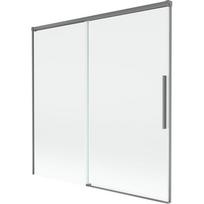 Mexen Rox 2-dalys stumdomos vonios širmos 160 x 150 cm, permatomas, ginklų metalas - 8C9-160-001-95-00