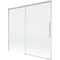Mexen Rox 2-jų dalių į stumdomas vonios užuolaida 170 x 150 cm, permatoma, šlifuotas nikelis - 8C9-170-001-97-00