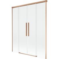 Mexen Rox 2 dalių stumdomos vonios pertvara 140 x 150 cm, skaidrus, šlifuotas varis - 8C9-140-002-65-00