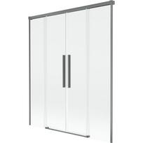 Mexen Rox 2 sparnų stumdomas vonios ekranas 160 x 150 cm, permatomas, gun metal - 8C9-160-002-95-00