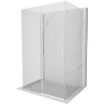 Mexen Rox-3S trijų sienelių stumdomas dušo kabinas 160 x 110 cm, peršviečiamas, baltas - 8C2-160-110-20-00-3S