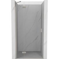 Mexen Mist-H kairysis atidaromas dušo durys 105 cm, permatomos, šlifuotas nikelis - 8A5-105-000-97-00-L