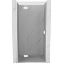 Mexen Mist-H L kairiosios pusės dušo durys, 85 cm, permatomos, baltos - 8A5L-085-000-20-00-L