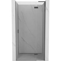 Mexen Mist-H L dešinės pusės dušo durelės, skaidrios, ginklų metalo spalvos, 110 cm - 8A5L-110-000-95-00-P