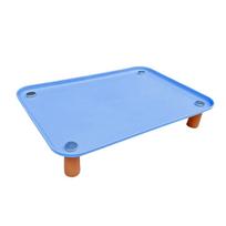 Elevated Pet Feeder Stand Non Slip Dog Food Container Portable Cat Food Tray  Pet Supplies mėlyna
