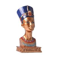 1/2 vnt. Senovės Egipto tematikos dervos dekoratyvinė figūrėlė Etninės mados kolekciniai daiktai biurui ir svetainės lentynai