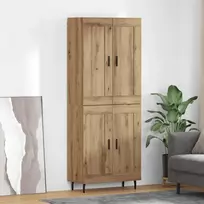 Aukštas spintelė 2 pcs Amatininkų ąžuolas Apdirbta mediena