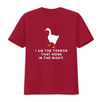 Inspired By Untitled Goose Game I Am The Terror That Honk In Night T Shirt vintage Washed Unisex Stretched designer clothes S