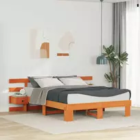 Lovos rėmas Ruda 160 x 200 cm Kietos pušies mediena