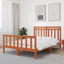 Lovos rėmas 2 pcs Vaško ruda 205,5 x 145,5 x 100 cm