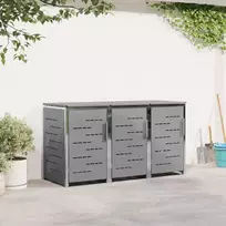 Atliekų dėžės saugojimas Nerūdijantis plienas Pilka