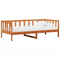 Dienos lova su čiužiniu Vaškas rudas ir baltas 90 x 200 cm