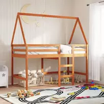 Palėpės lovos rėmas Vaško Ruda 90 x 190 cm Tvirtas pušies medis