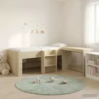 Vaikų Aukštas Lovos Rėmas su Rašomuoju Stalu 2 vnt.