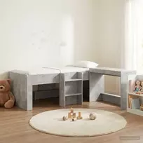 Vaikų Aukštas Lovos Rėmas su Rašomuoju Stalu 2 vnt.
