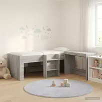 Vaikų Aukštas Lovos Rėmas su Rašomuoju Stalu 2 vnt.