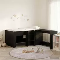 Vaikų Aukštas Lovos Rėmas su Rašomuoju Stalu 2 vnt.