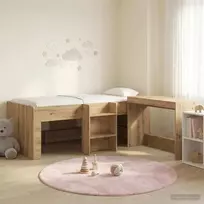 Vaikų Aukštas Lovos Rėmas su Rašomuoju Stalu 2 vnt.