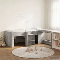 Vaikų Aukštas Lovos Rėmas su Rašomuoju Stalu 2 vnt.